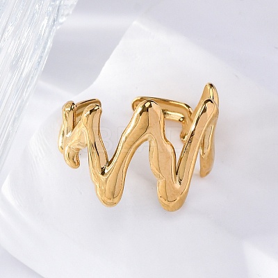 Marine Animal Theme 304 Stainless Stee Open Cuff Rings LS-RJEW-Q005-01G-G-1