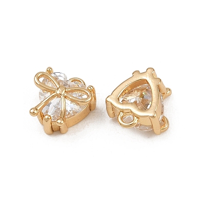 Brass Micro Pave Cubic Zirconia Pendants KK-K407-12G-1