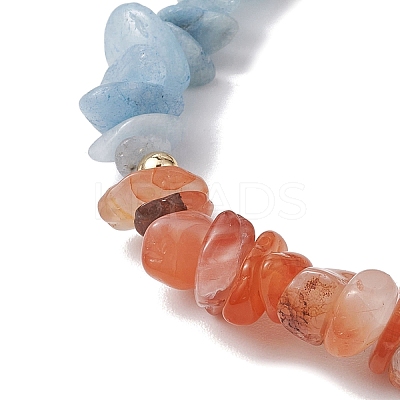 Gemini Guardian Gemstone Stretch Bracelets BJEW-JB11108-05-1