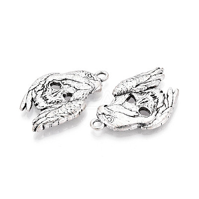Rack Plating Tibetan Style Alloy Pendants PALLOY-N181-02AS-1