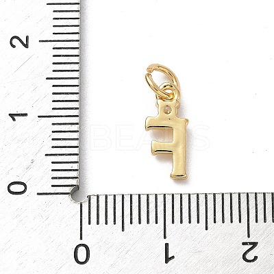 Brass Pave Clear Cubic Zirconia Charms KK-A273-01G-F-1
