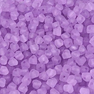 FGB Frosted Transparent Glass Seed Beads SEED-N013-03A-07-1