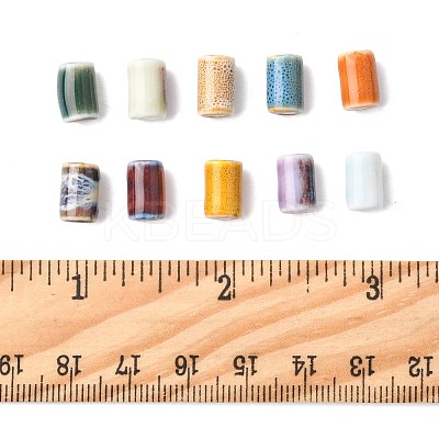 40Pcs 10 Colors Handmade Porcelain Beads PORC-FS0001-20-1
