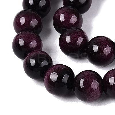 Imitation Tiger Eye Glass Beads Strands GLAA-Q106-03A-B09-1