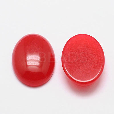 Dyed Oval Natural Jade Cabochons X-G-K021-14x10mm-07-1