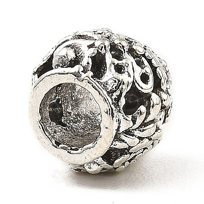 Tibetan Style Alloy European Beads FIND-E041-02AS-1