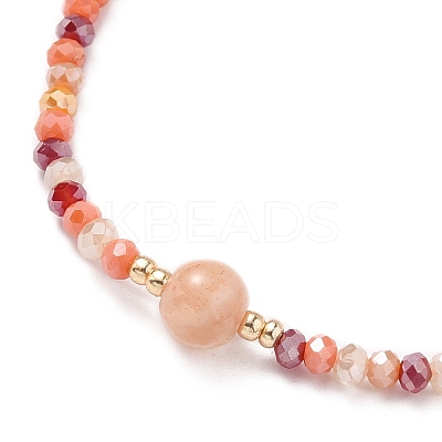 Adjustable Nylon Thread Braided Bead Bracelets BJEW-JB05658-1
