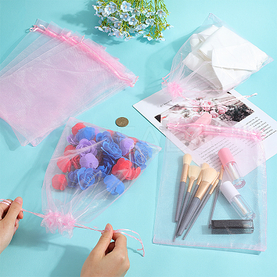 30pcs Large Organza Pouches Portable Shoes Bag Travel Storage Drawstring Bags OP-SP0001-03A-03-1