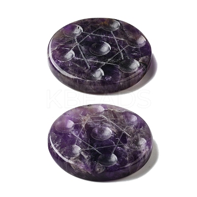 7Pcs 2 Styles Chakra Natural Amethyst Base Seven Star Group Display Decorations DJEW-K031-01A-03-1