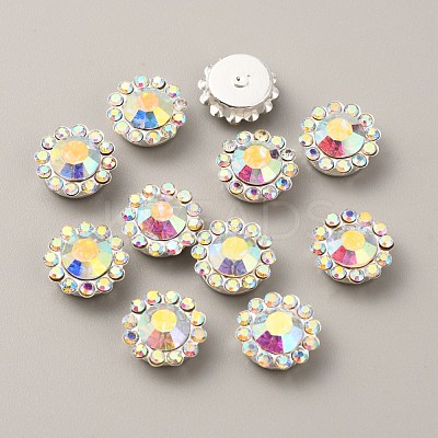 Glass Rhinestone Cabochons FIND-WH0145-49B-1