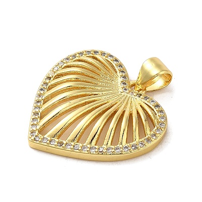Mother's Day Brass Micro Pave Clear Cubic Zirconia Pendants FIND-Z041-20A-1