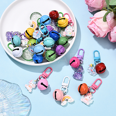 5Pcs Resin Pendant Decorations HJEW-YW00174-01-1