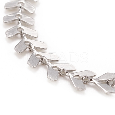 Enamel Wheat Link Chain Necklace NJEW-P220-02P-06-1