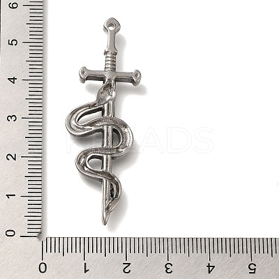 304 Stainless Steel Big Pendants LS-STAS-H223-12AS-1