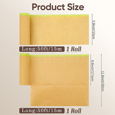 2 Rolls 2 Styles Masking Paper AJEW-CP0006-22-1