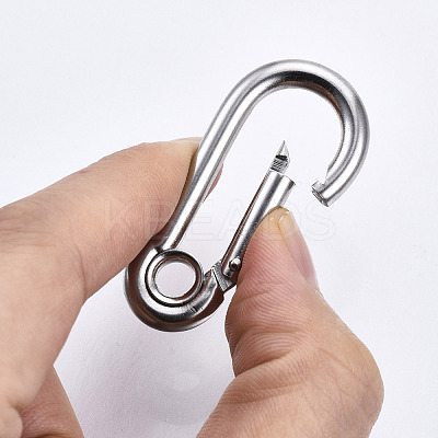 Tarnish Resistant 304 Stainless Steel Rock Climbing Carabiners STAS-N087-23B-01-1