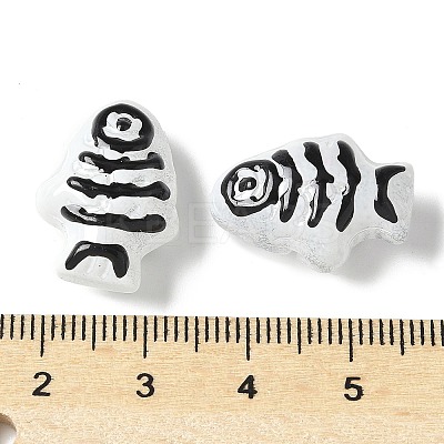 Baking Paint Glass Enamel Beads BLOW-D300-04G-1