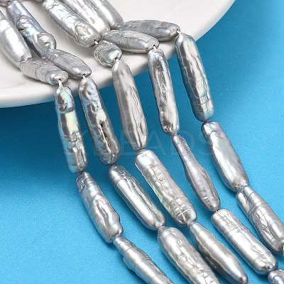 Natural Baroque Keshi Pearl Beads Strands PEAR-P064-05B-03B-1