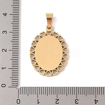 PVD Vacuum Plating 304 Stainless Steel Pendants STAS-M068-11A-G-1