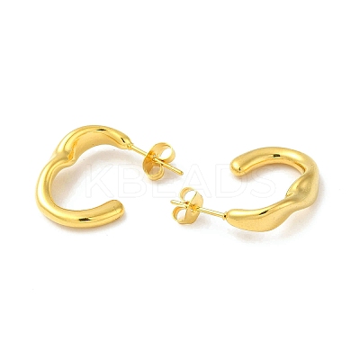 Golden 304 Stainless Steel Stud Earrings EJEW-K257-01B-G-1