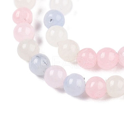 Dyed Natural White Jade Beads Strands G-T140-4mm-A03-1