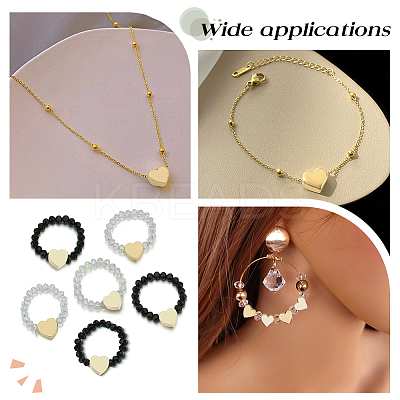 80Pcs 2 Styles Brass Beads KK-AR0004-54B-1