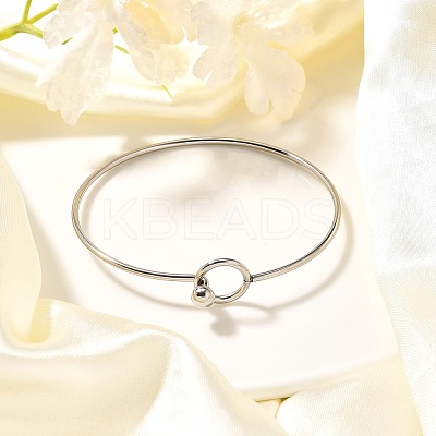 Tarnish Resistant 304 Stainless Steel Bangle BJEW-H530-01P-1