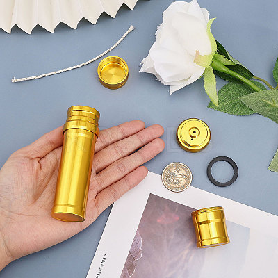 2 Sets 2 Styles Aluminum Alloy Alcohol Burner AJEW-CA0004-12-1