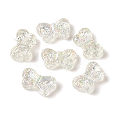 UV Plating Transparent Acrylic Beads OACR-G036-14D-1