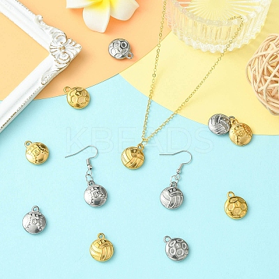 12Pcs 6 Styles 304 Stainless Steel Pendants STAS-CJ0002-88-1