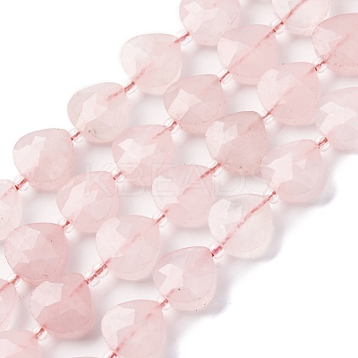 Natural Rose Quartz Beads Strands G-P570-E16-02-1