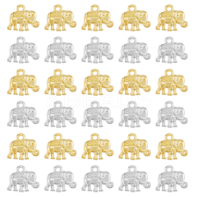 120Pcs 2 Colors Metal Alloy Charms FIND-DC0004-55-1
