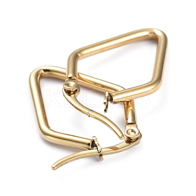 201 Stainless Steel Angular Hoop Earrings EJEW-I245-30F-1