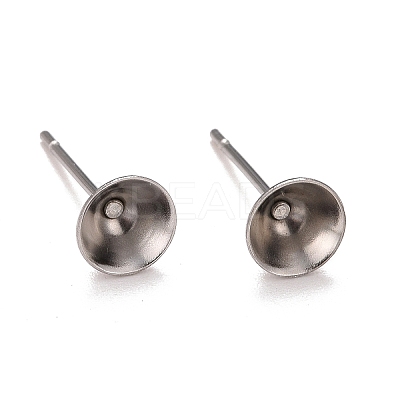 Non-Tarnish 304 Stainless Steel Post Stud Earring Settings LS-STAS-L238-082E-P-1