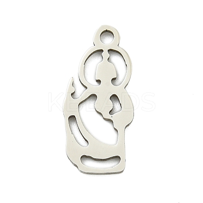 Non-Tarnish 201 Stainless Steel Pendants STAS-M015-04P-1