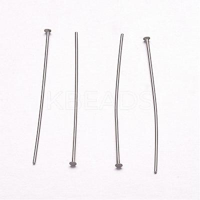 Tarnish Resistant 304 Stainless Steel Flat Head Pins STAS-F117-58P-1.7x36-1
