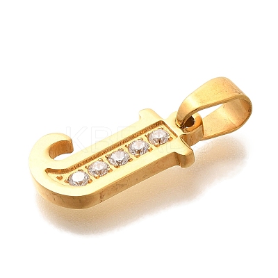 Ion Plating(IP) 304 Stainless Steel Rhinestone Pendants STAS-U035-01G-J-1