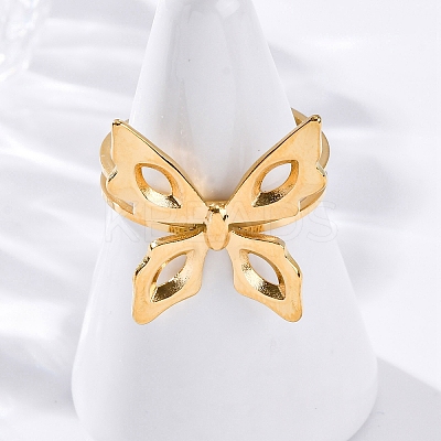 304 Stainless Steel Cuff Rings for Women LS-RJEW-F175-01G-03-1
