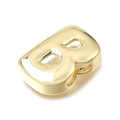 Brass Slide Charms KK-E802-33G-B-1