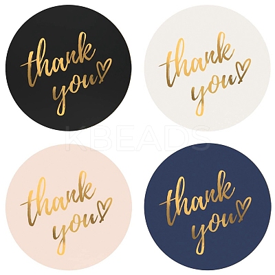 4 Colors Thank You Stickers Roll LS-STIC-PW0006-017-1