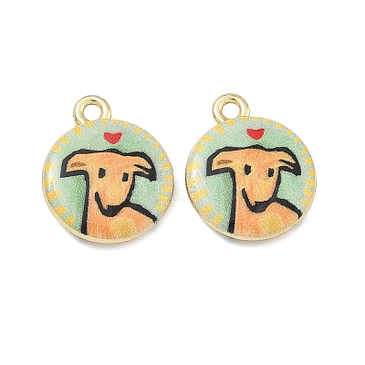 Printed Alloy Pendants PALLOY-P319-07D-17-1
