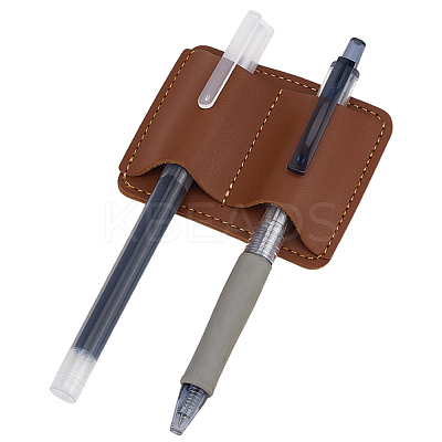 1Pc Imitation Leather Loss-Proof Portable Pen Holder AJEW-MA0001-12A-1