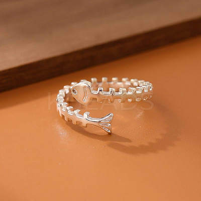 Brass Cuff Open Rings for Women WG87655-01-1