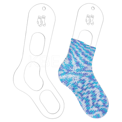 Acrylic Socks Template OACR-WH0111-104A-01-1