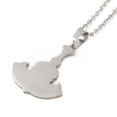 Non-Tarnish 201 Stainless Steel Pendant Necklaces LS-NJEW-G118-04P-1
