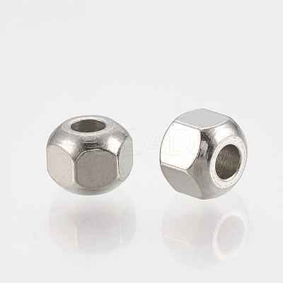 Tarnish Resistant Eco-Friendly 201 Stainless Steel Beads STAS-S104-02-1