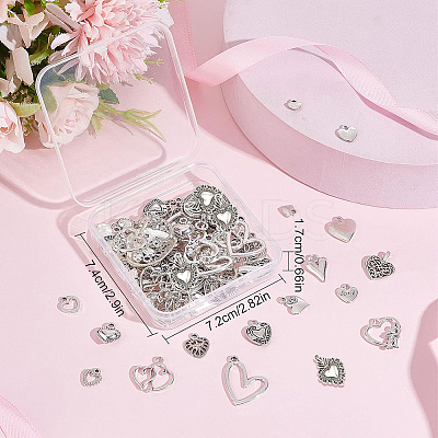 90Pcs 15 Style Tibetan Style Alloy Pendants TIBE-SC0001-81-1