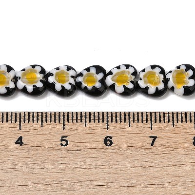 Handmade Millefiori Lampwork Beads Strands LAMP-G166-15I-1