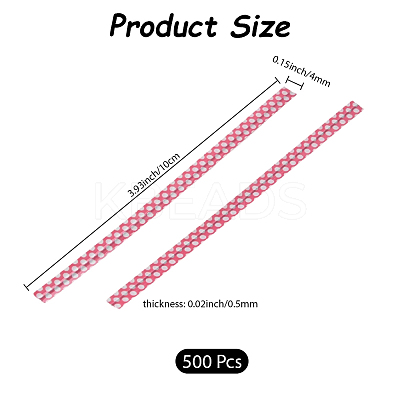 500Pcs Polka Dot PET Plastic Wire Twist Ties FIND-WH20005-40B-1