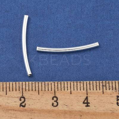 Brass Curved Tube Beads KK-B120-04B-S-1